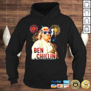 Hoodie Ben Chillin Stoner Ben Franklin 4th of July Fireworks Tee Shirt