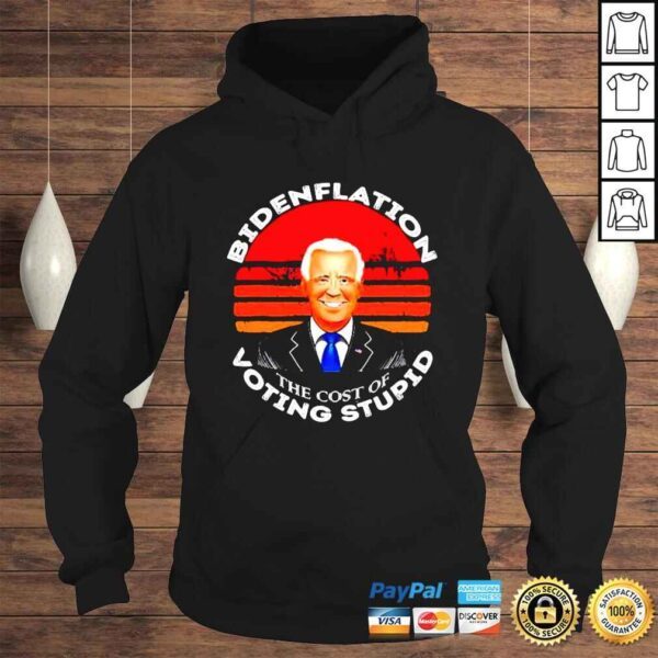 Bidenflation The Cost Of Voting Stupid Retro Antibiden shirt - Image 4