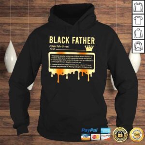 Hoodie Black Father handsome powerful resillent made of african shirt