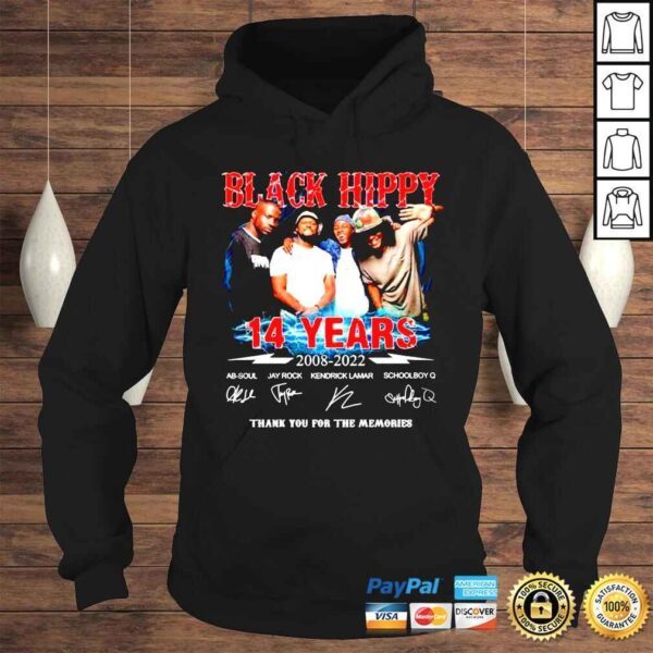 Black Hippy 14 years 2008 2022 shirt - Image 4