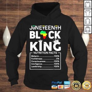 Hoodie Black king juneteenth 1865 independence day black pride shirt