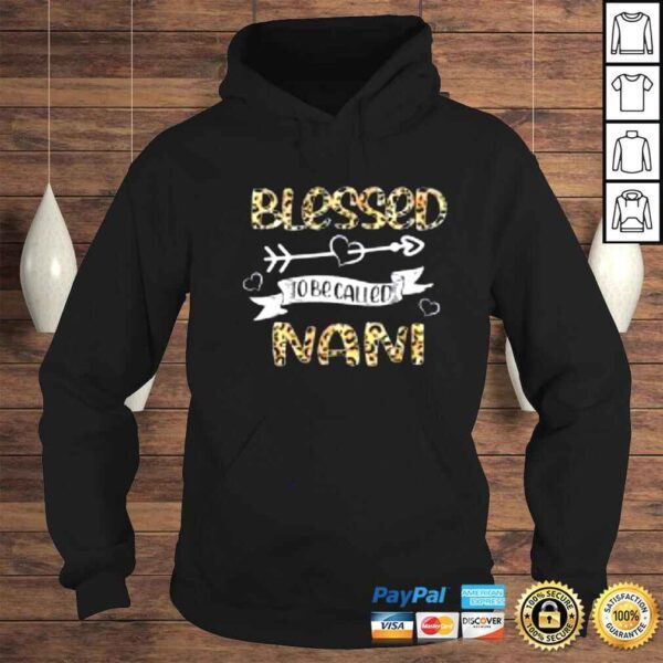 Blessed to be called Nani Floral Leopard Grandma Mothers Day Shirt - Image 4