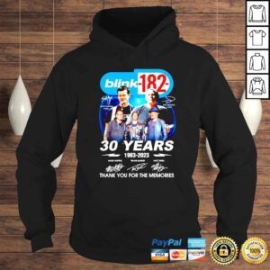 Hoodie Blink 182 30 years 1983 2023 thank you for the memories shirt