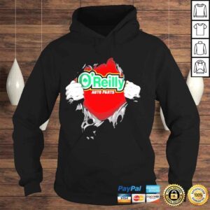 Hoodie Blood inside me oreilly auto parts shirt