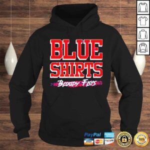 Hoodie Blue Shirts Bloody Fists New York Hockey shirt