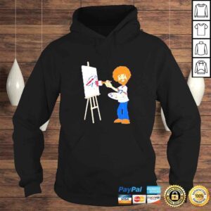 Hoodie Bob Ross Josh Allen happy little touchdowns Buffalo Bills shirt