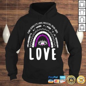 Hoodie Boho rainbow love ace pride shirt