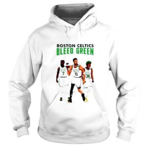 Hoodie Boston Celtics Bleed Green sigantures shirt