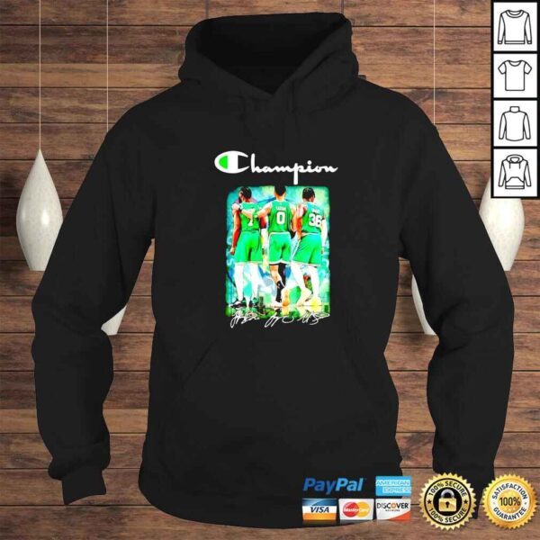 Boston Celtics champions Brown Tatum Smart signatures shirt - Image 4