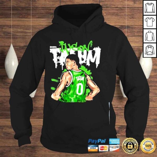 Boston basketball jayson tatum pose g wht 2021 shirt - Image 4