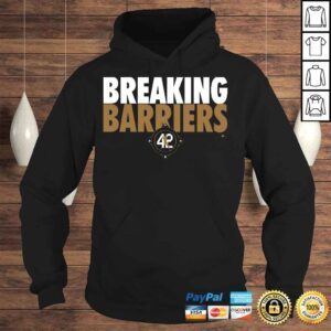 Hoodie Breaking barriers jackie robinson 42 shirt