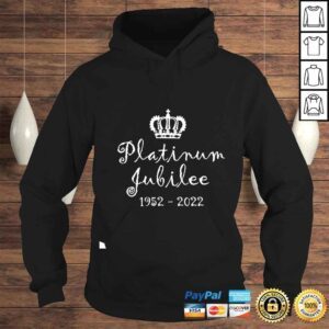 Hoodie British Queen Monarchy Platinum Jubilee 19522022 shirt