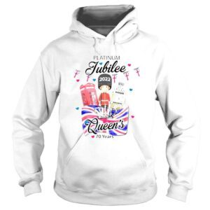 Hoodie British Queen Platinum Jubilee 70 Years Platinum Jubilee 2022 Tshirt