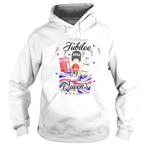 Hoodie British queen platinum jubilee 70 years platinum jubilee 2022 shirt