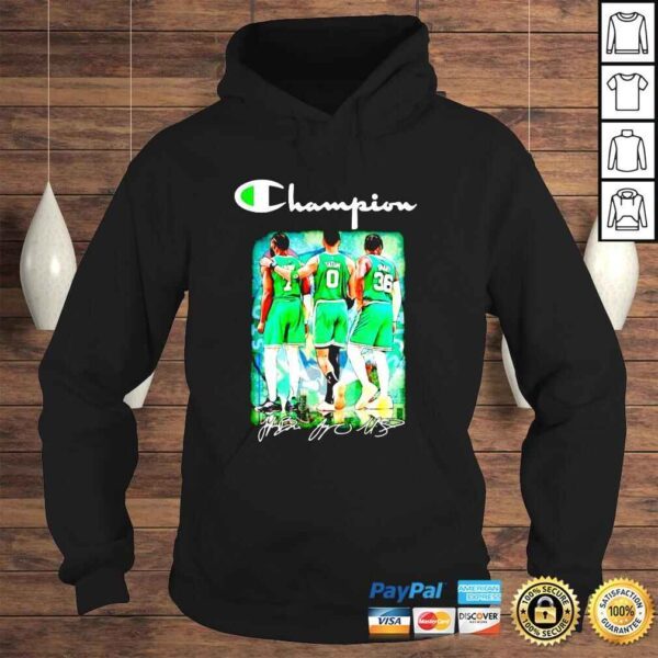 Brown Tatum Smart Boston Celtics Champions 2022 signatures shirt - Image 4