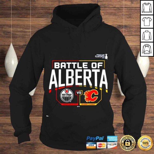 Calgary Flames vs Edmonton Oilers 2022 Stanley Cup Playoffs Battle of Alberta shirt - Image 4