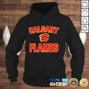 Hoodie Calgary flames heathered gray victory arch shirt