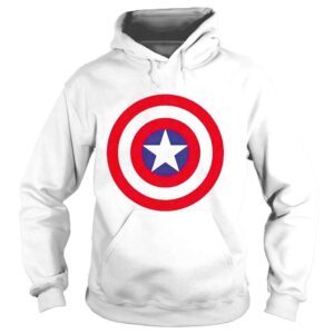 Hoodie Captain America shield shirt