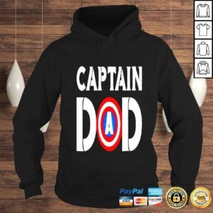 Hoodie Captain Dad Superhero Men Fathers Day shirt