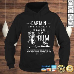 Hoodie Captain Jack Sparrows black spot rum the worst rum youve ever heard of shirt