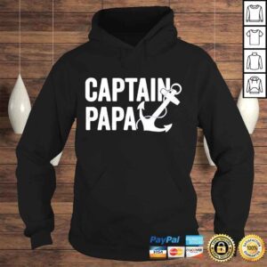 Hoodie Captain papa pontoon lake sailor fishing boating shirt