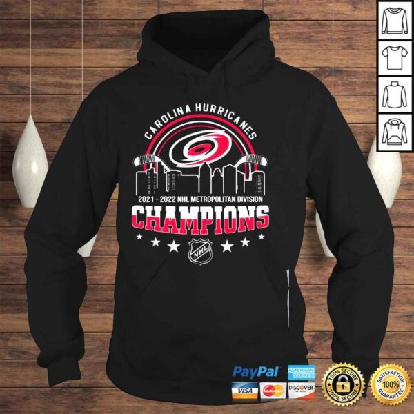 Carolina Hurricanes 20212022 NHL Metropolitan Division Champions shirt - Image 4