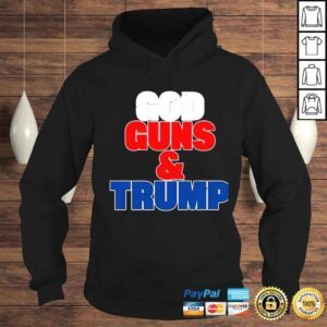 Hoodie Carymarules god guns and Trump shirt