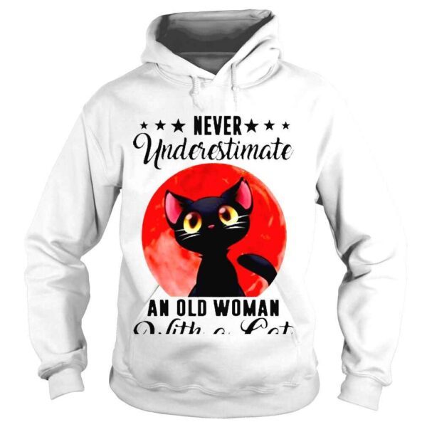 Cat Never Underestimate An Old Woman Shirt - Image 4