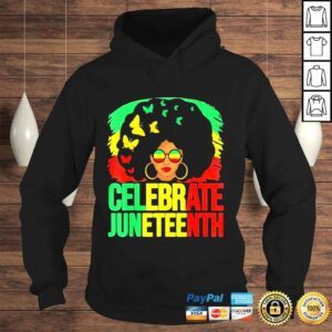 Hoodie Celebrate juneteenth 1865 celebrating black freedom day 1865 shirt