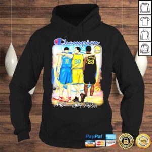 Hoodie Champions Golden State Warriors Klay Thompson Stephen Curry And Draymond Green signatures shirt