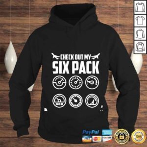 Hoodie Check Out My Six Pack Flying Airplane shirt