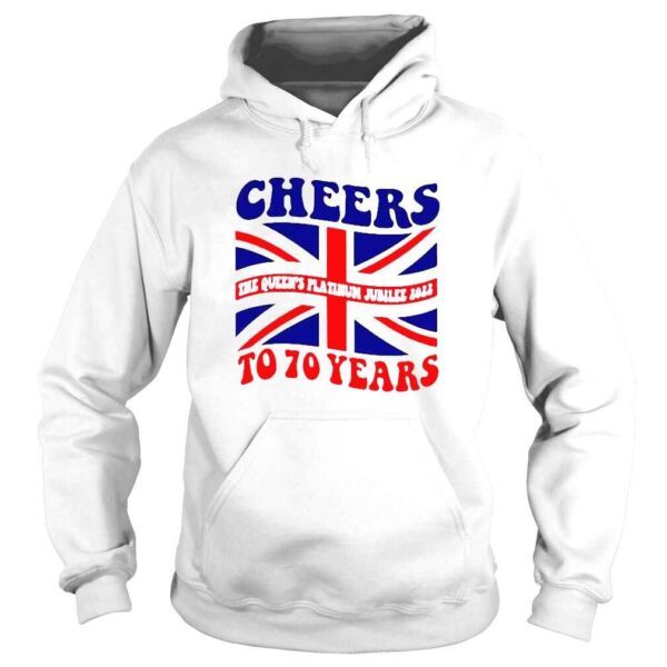 Cheers The Queens Platinum Jubilee 2022 To 70 Years Shirt - Image 4