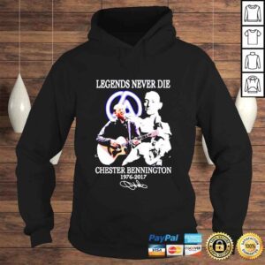 Hoodie Chester Bennington Signature Legends Never Die 19762017 shirt