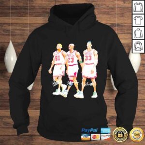 Hoodie Chicago Bull Legend Dennis Rodman Michael Jordan Famer Scottie Pippen signatures shirt