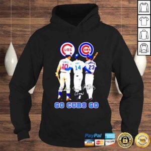 Hoodie Chicago Cubs Santo 10 Banks 14 Sandberg 23 Signatures shirt