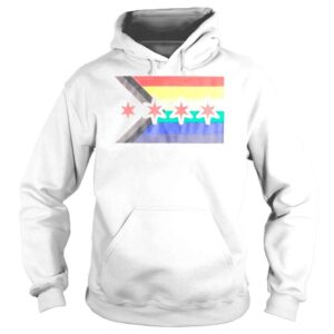 Hoodie Chicago Progress Pride Flag Shirt