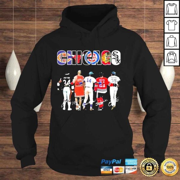 Chicago team sports payton Jordan banks mikita thomas signatures shirt - Image 4