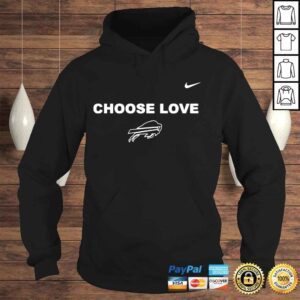 Hoodie Choose love Buffalo Bills logo shirt