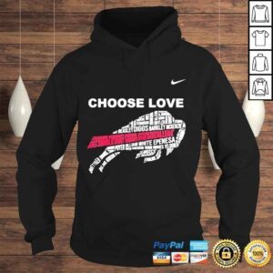 Hoodie Choose love buffalo city team player signature shirt