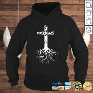 Hoodie Christian Cross Roots Faith Shirt