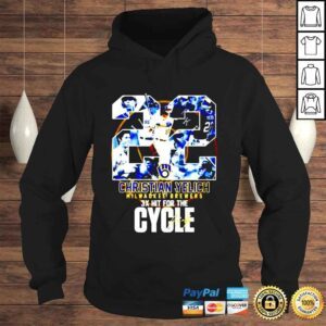 Hoodie Christian Yelich Milwaukee Brewers 3X Hit For The Cycle shirt