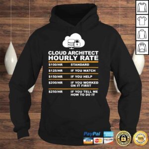 Hoodie Cloud Architet Hourly Rate Tee Shirt