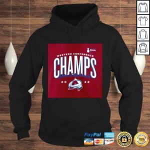 Hoodie Colorado Avalanche 2022 Western Conference Champions Crash the Net Burgundy Tee Shirt