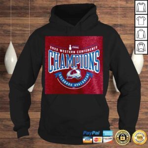 Hoodie Colorado Avalanche 2022 Western Conference Champions Go Ahead Goal TriBlend Heathered Burgundy Tee Shirt