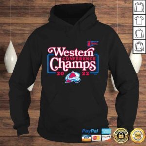 Hoodie Colorado Avalanche 2022 Western Conference Champions unisex Tshirt