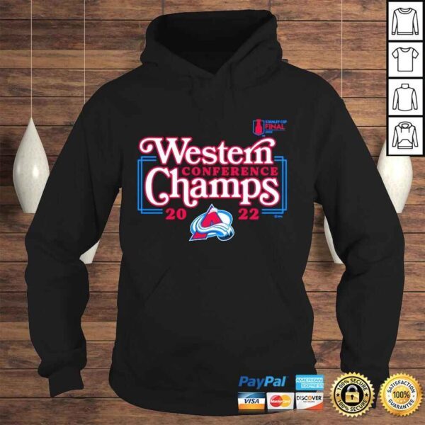 Colorado Avalanche 2022 Western Conference Champions unisex Tshirt - Image 4