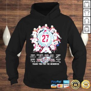 Hoodie Colorado Avalanche 27th 1995 2022 anniversary thank you for the memories signatures shirt