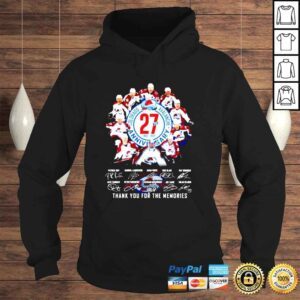 Hoodie Colorado Avalanche 27th Anniversary 1995 2022 thank you for the memories signature shirt