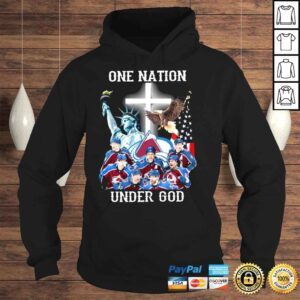 Hoodie Colorado Avalanche one nation under god shirt