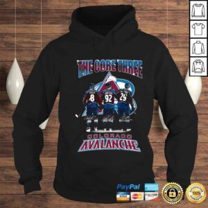 Hoodie Colorado Avalanche the core three Makar Landeskog And MacKinnon signatures shirt